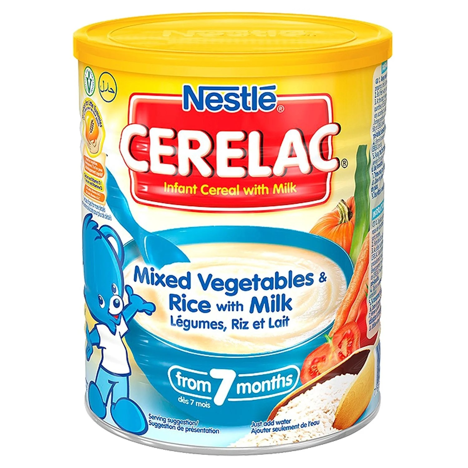Nestle Cerelac Mix, Vegetables & Rice with Milk, 14.1 Oz