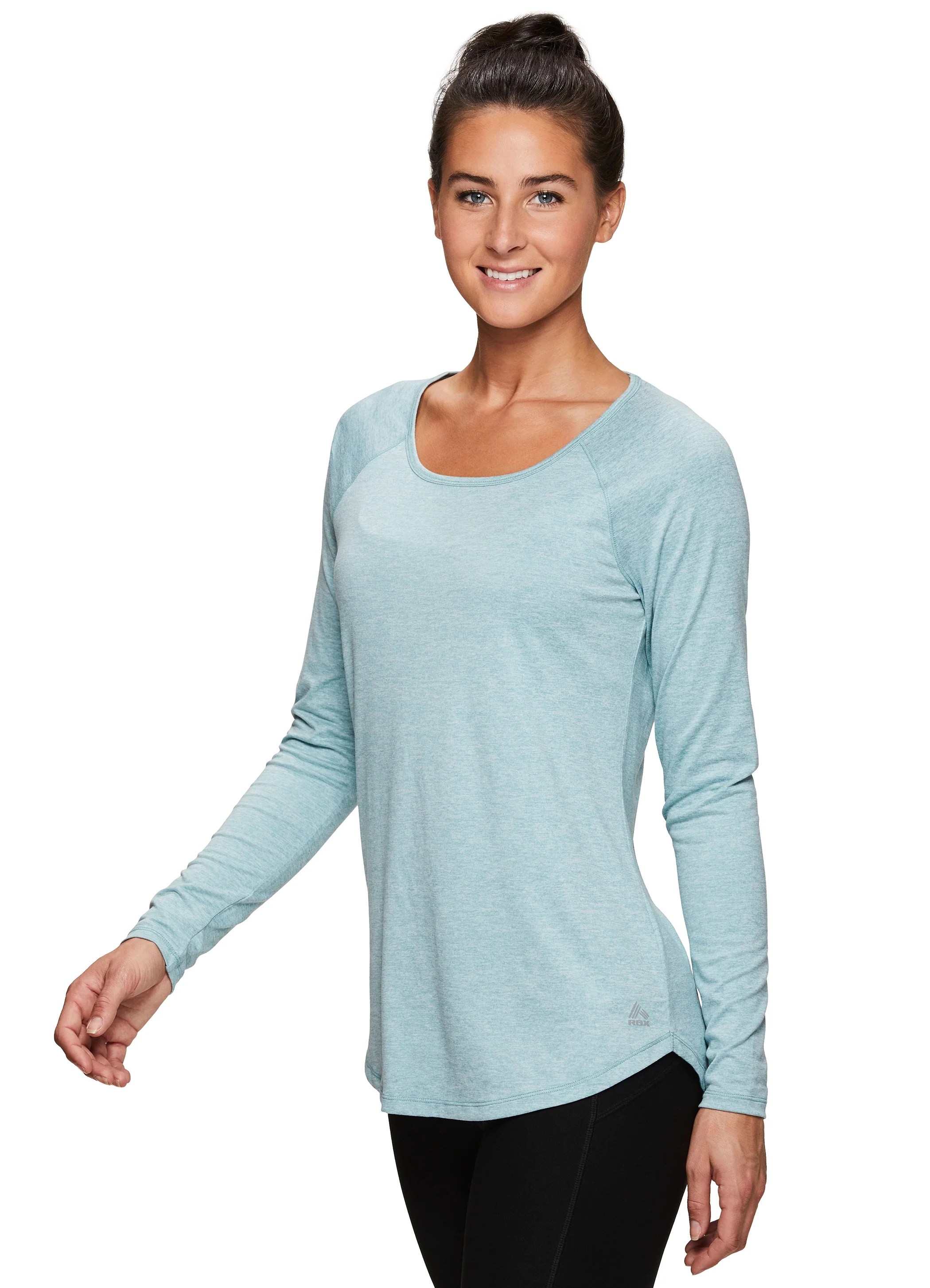 RBX RBX Active Women's Long Sleeve Super Soft Space Dye Workout RBX RBX Active Women's Long Sleeve Super Soft Space Dye Workout