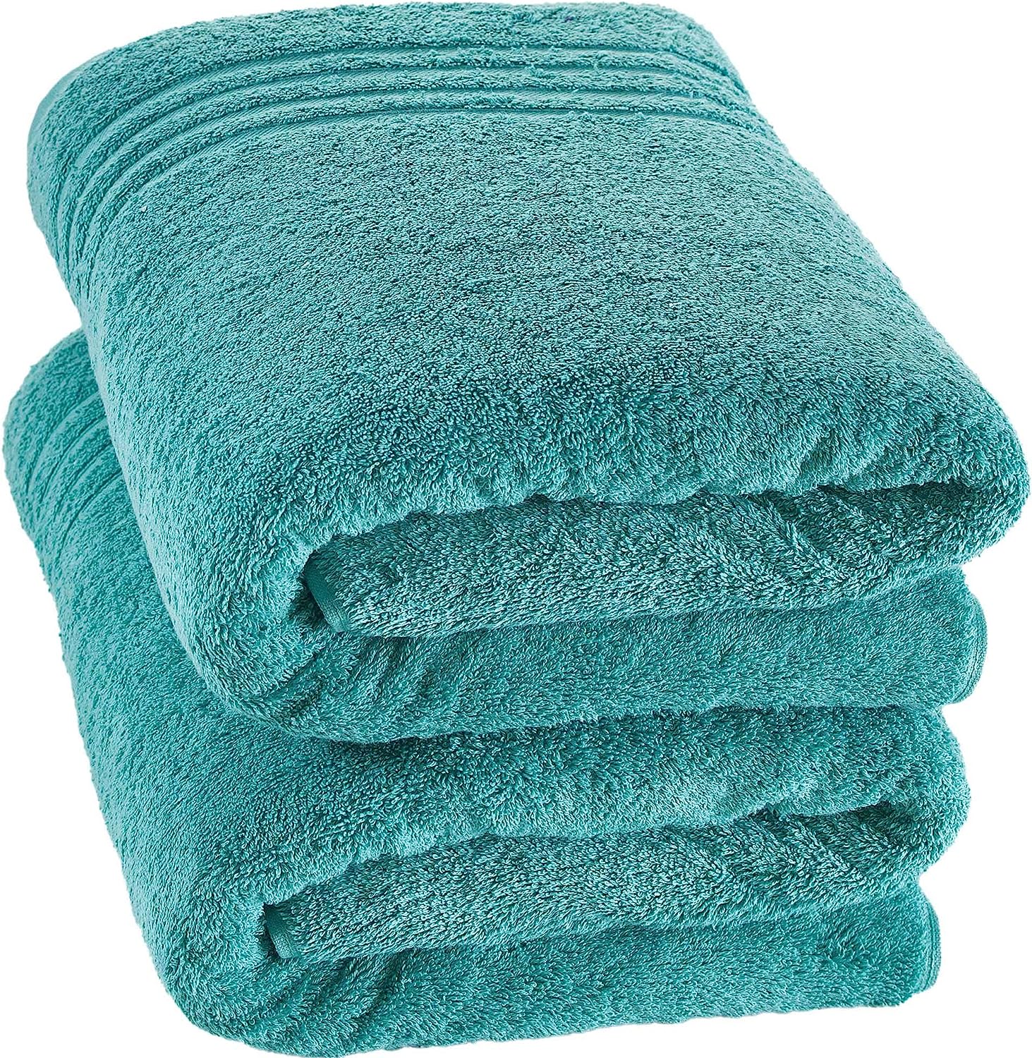 Hammam Linen Jumbo Large Green Water Bath Sheets Towels 2Pack 35 x 70