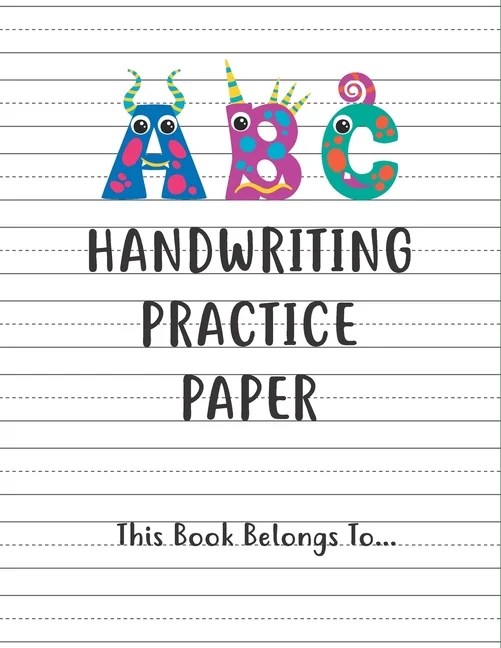 Kindergarten writing paper with lines Writing Paper for kids