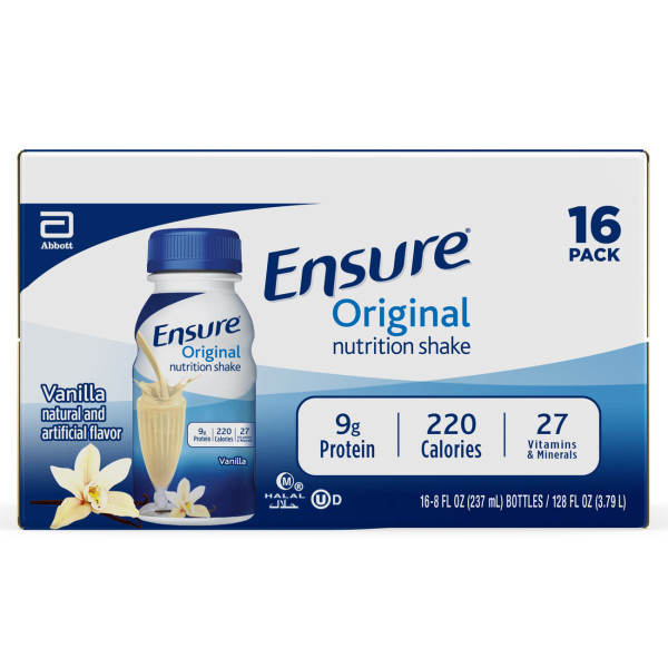 Ensure Original Nutritional Drink, Vanilla, 8 fl oz, 16 Count Walmart