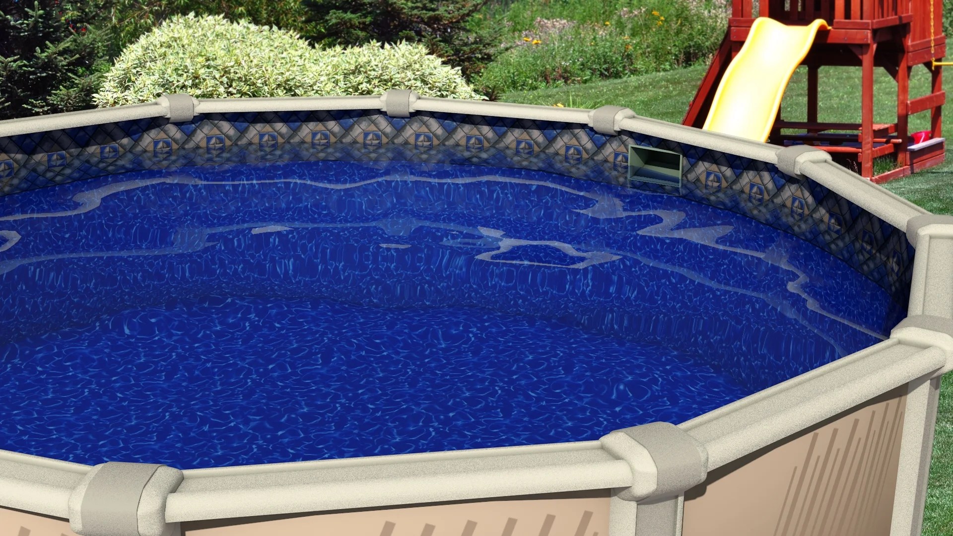 18�x52" Round Unibead Manor Above Ground Swimming Pool 18�x52" Round Unibead Manor Above Ground Swimming Pool