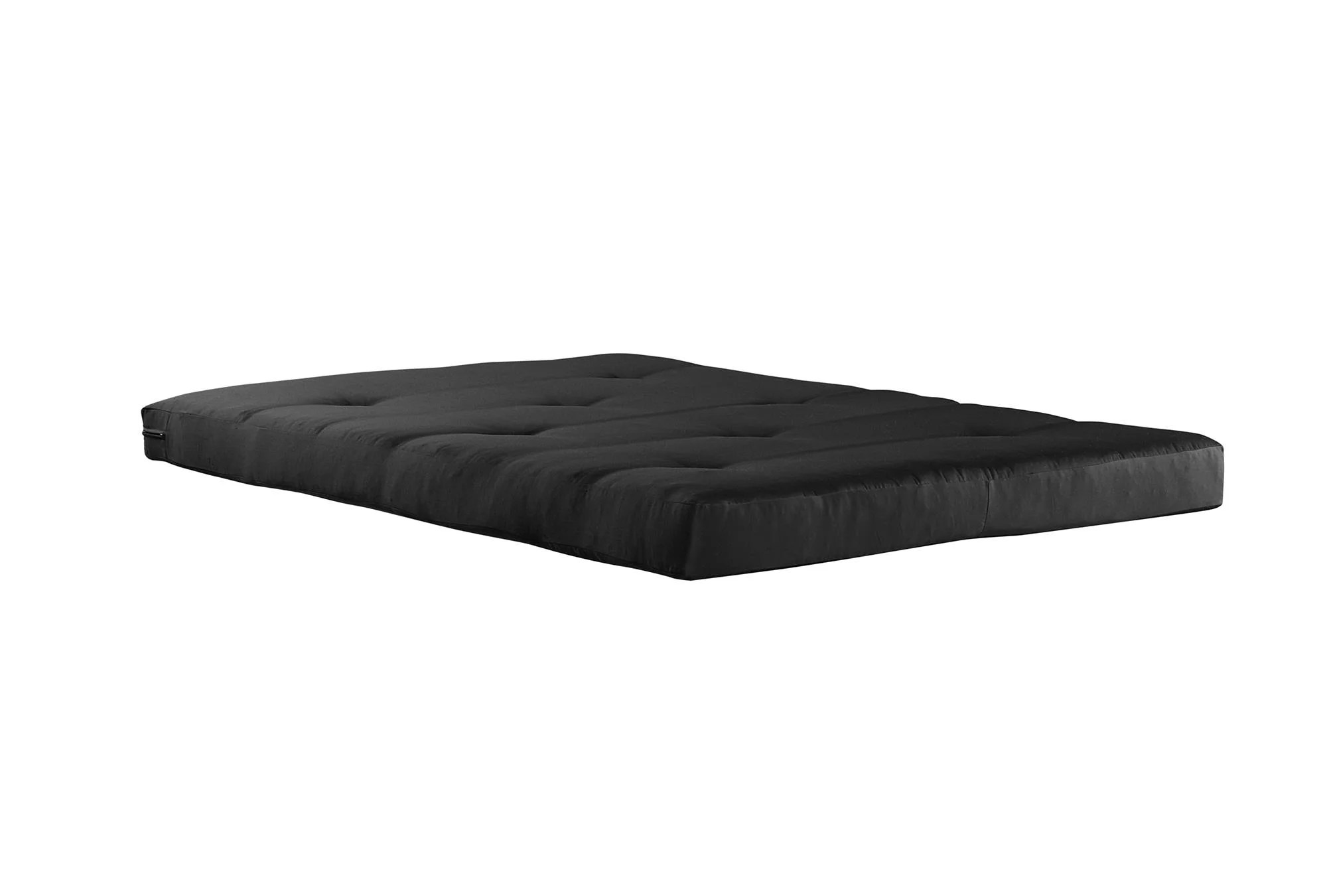 Mainstays 6 Inch Tufted Futon Mattress, Full Size, Black