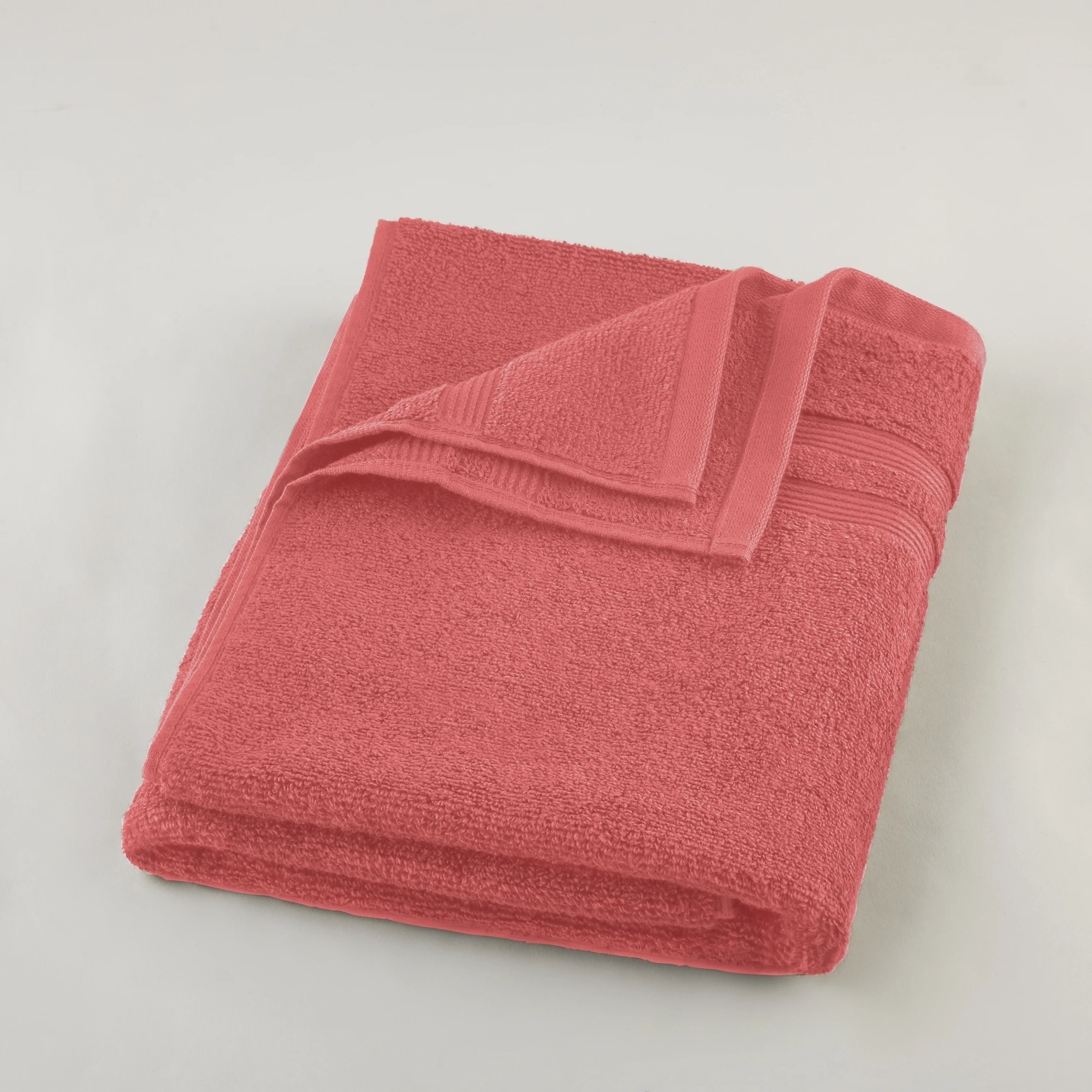 Mainstays Performance Solid Bath Towel, 54" x 30" , Island Coral