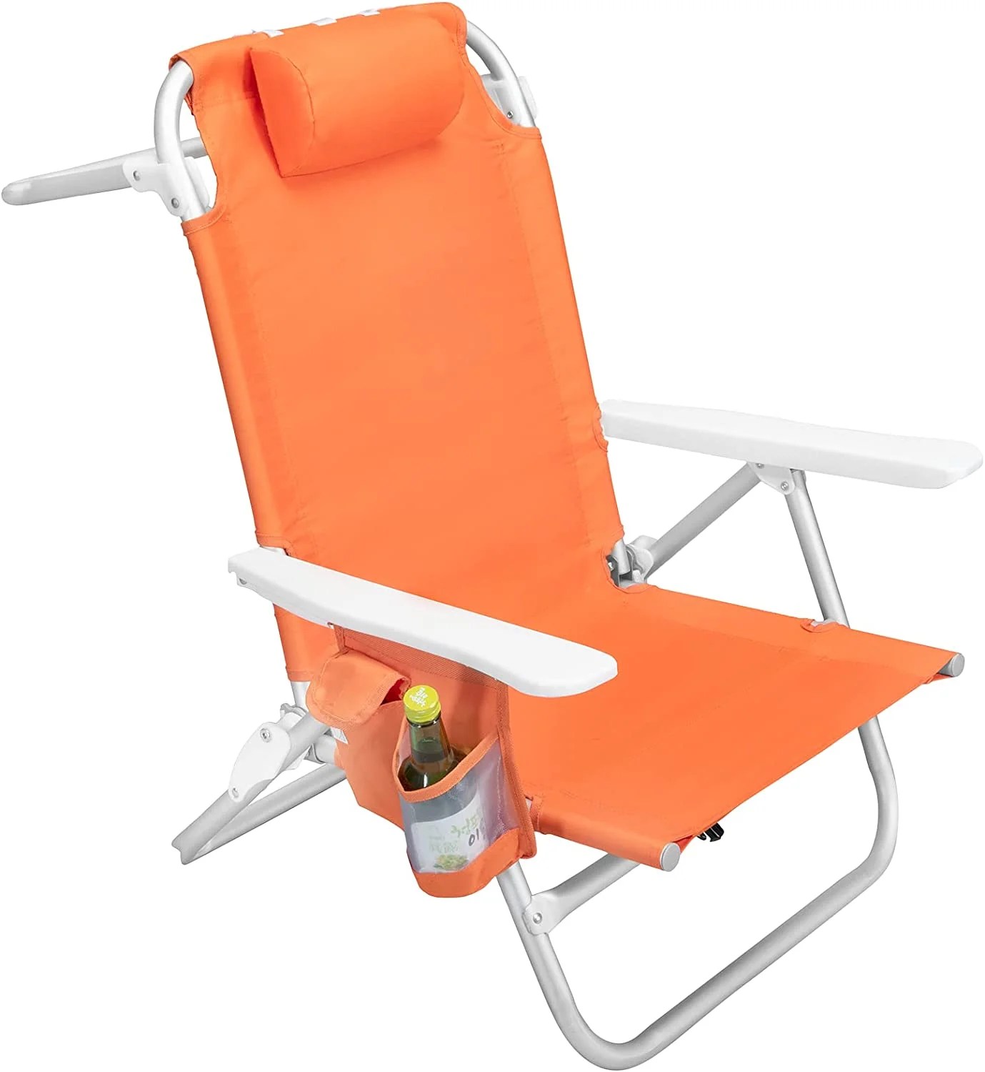 Waleaf Heavy Duty Folding Tall Backpack Beach Chair,High Back Beach