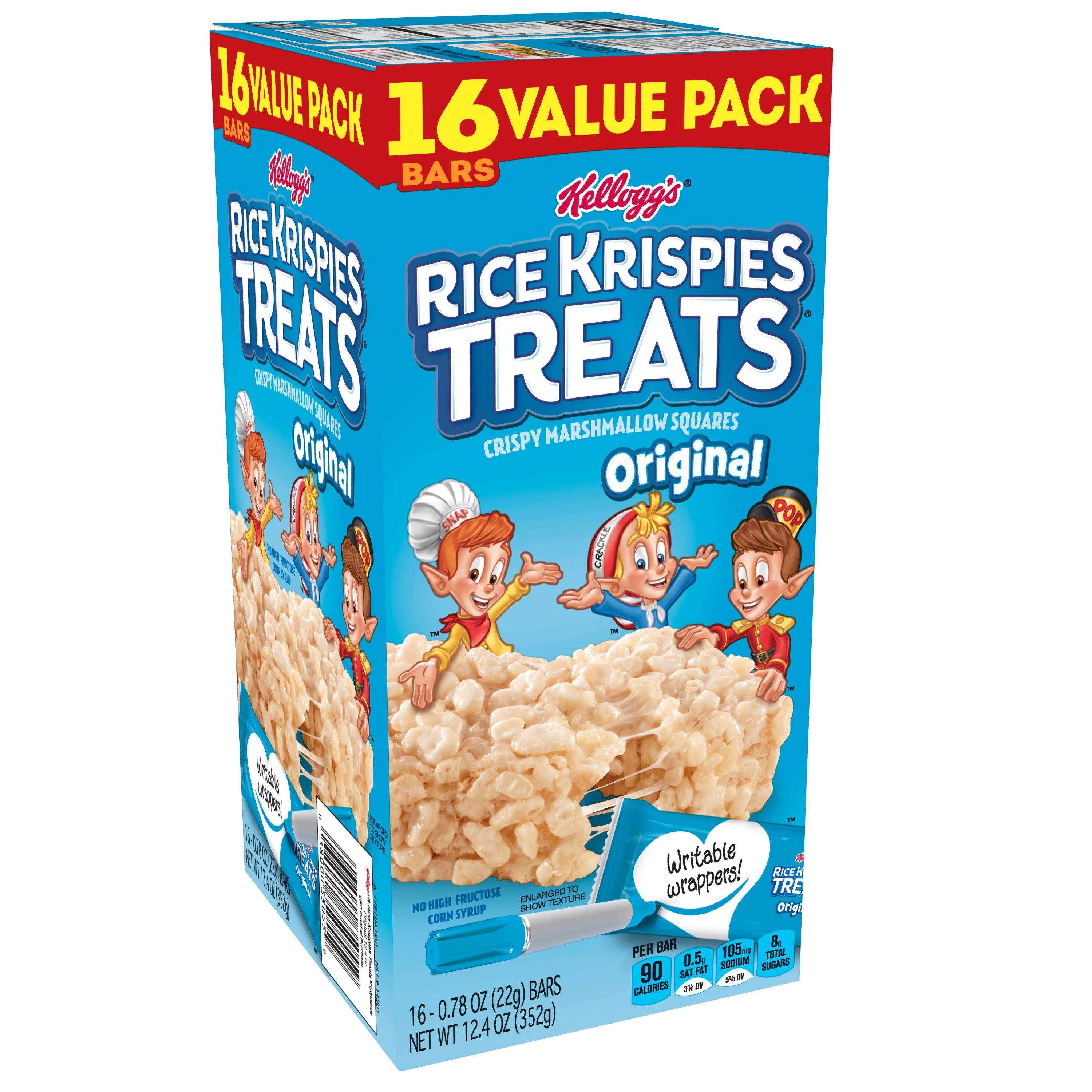 Kellogg's Rice Krispies Treats Crispy Marshmallow Squares 0.78 oz 16ct