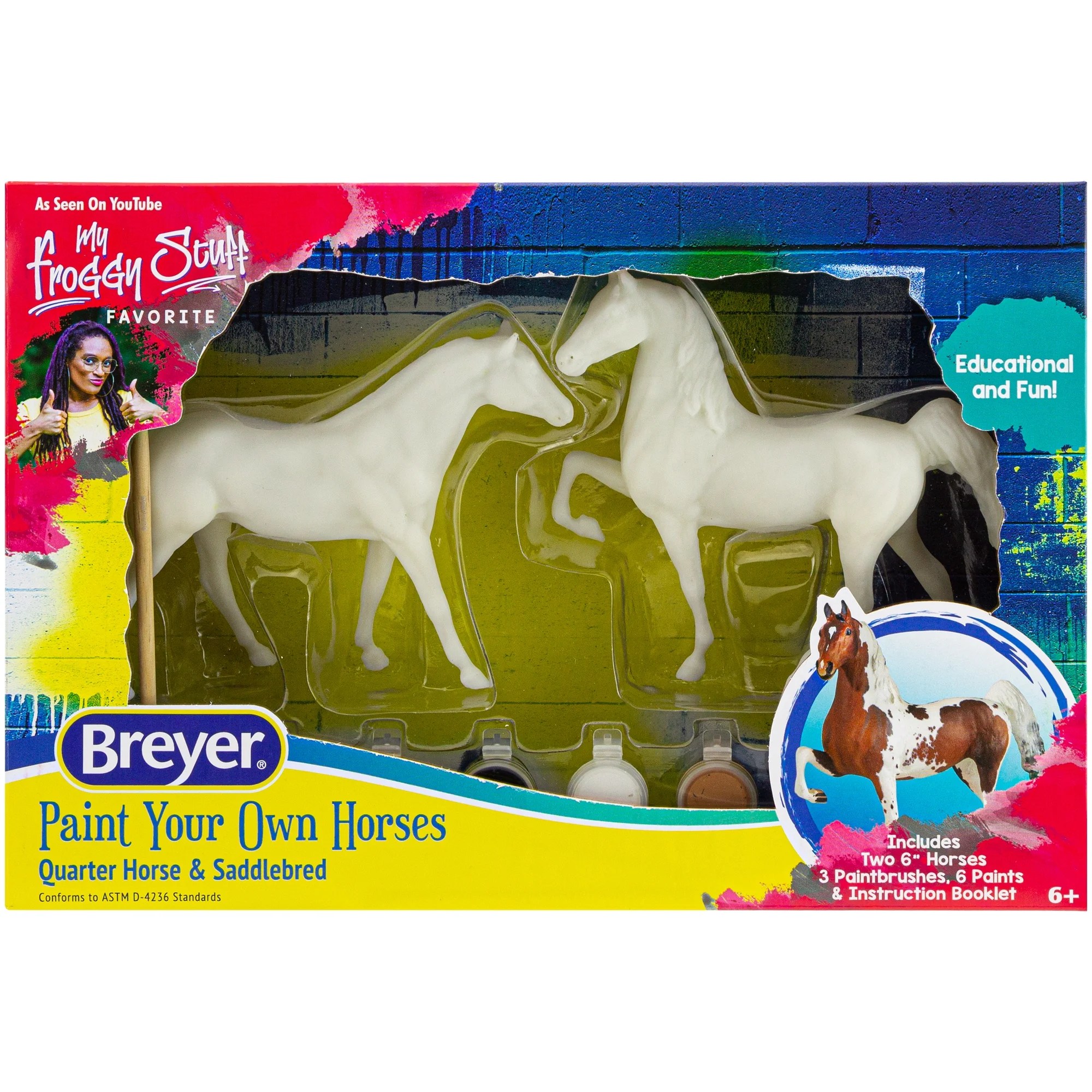 Breyer Horses Paint Your Own Horse Set, Quarter Horse & Saddlebred