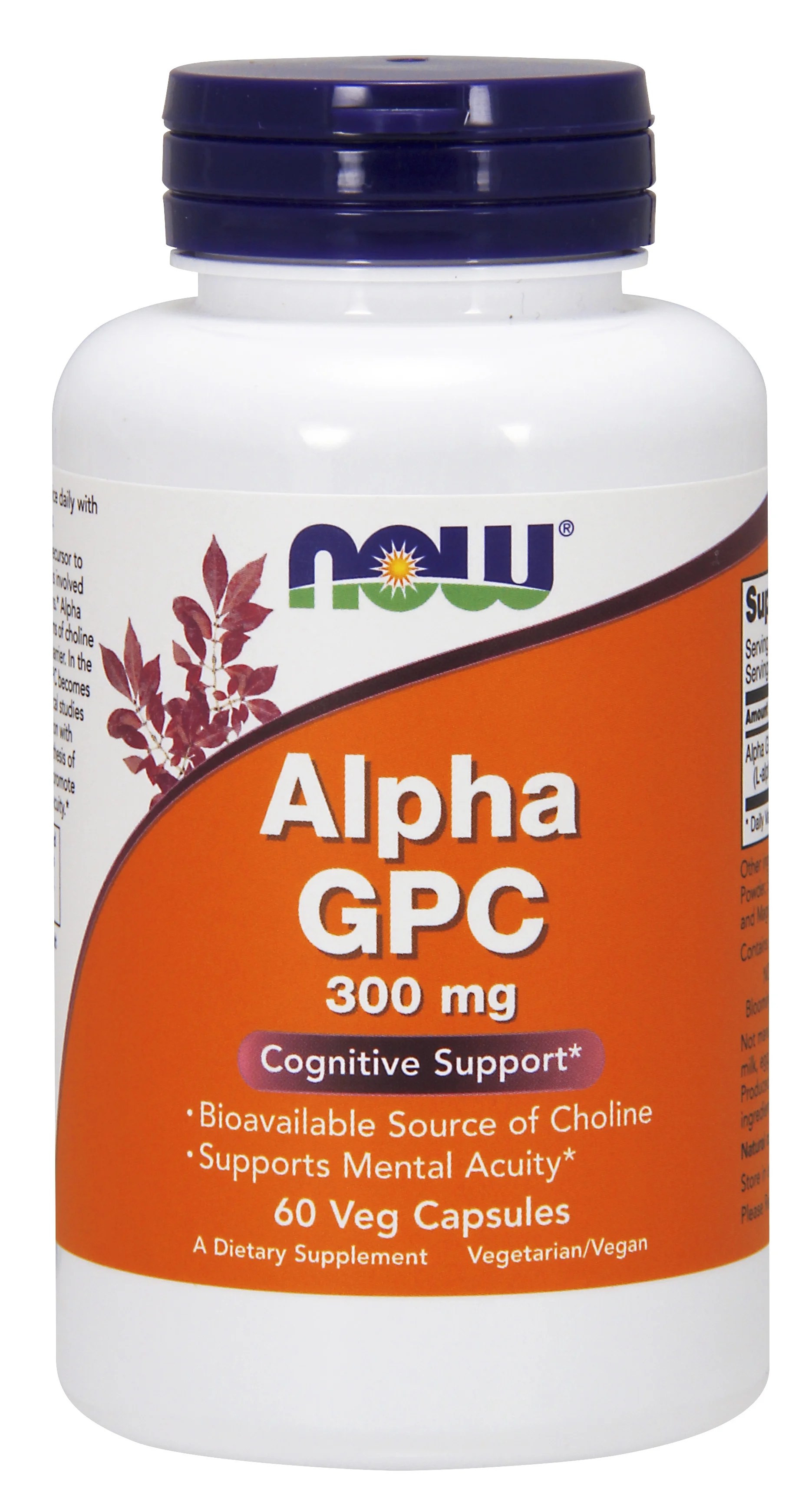 NOW Supplements, Alpha GPC 300 mg with Bioavailable Source of Choline
