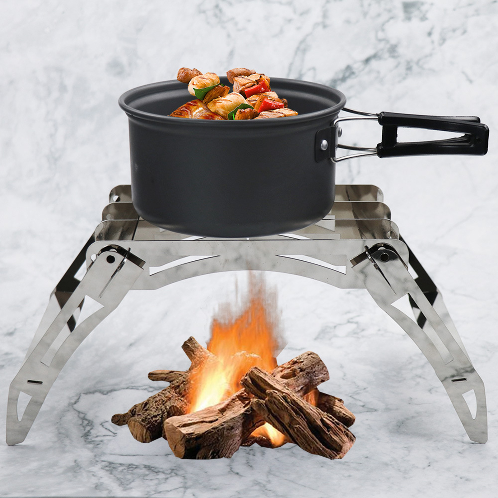 Lubelski Outdoor Camping Hiking Ultralight Wood Stove MultiFuel BBQ
