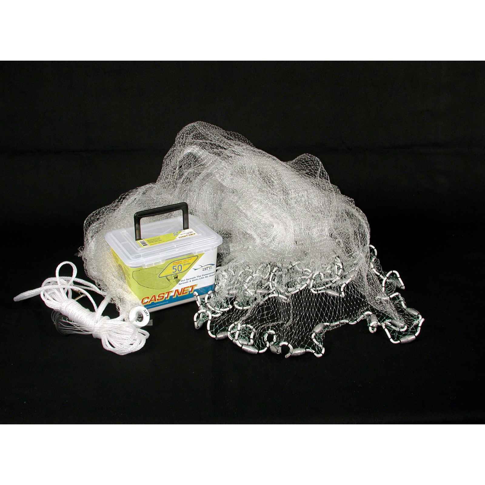 Fitec RS750 Super Spreader Cast Net, White Nylon, 3.5' radius, 1/4