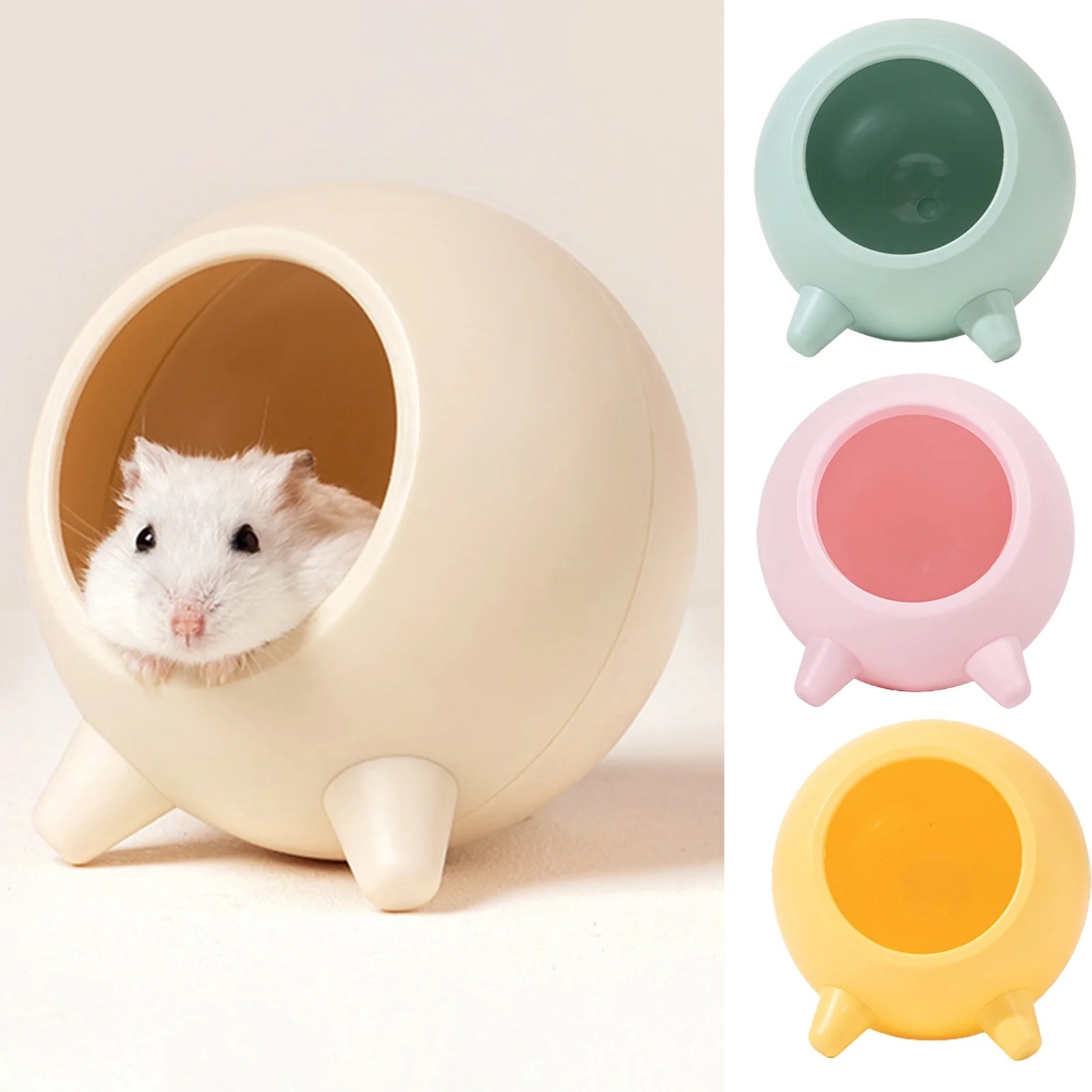Small Pet Hideout Adorable House Cozy Bed for Gerbils Hamsters Mice