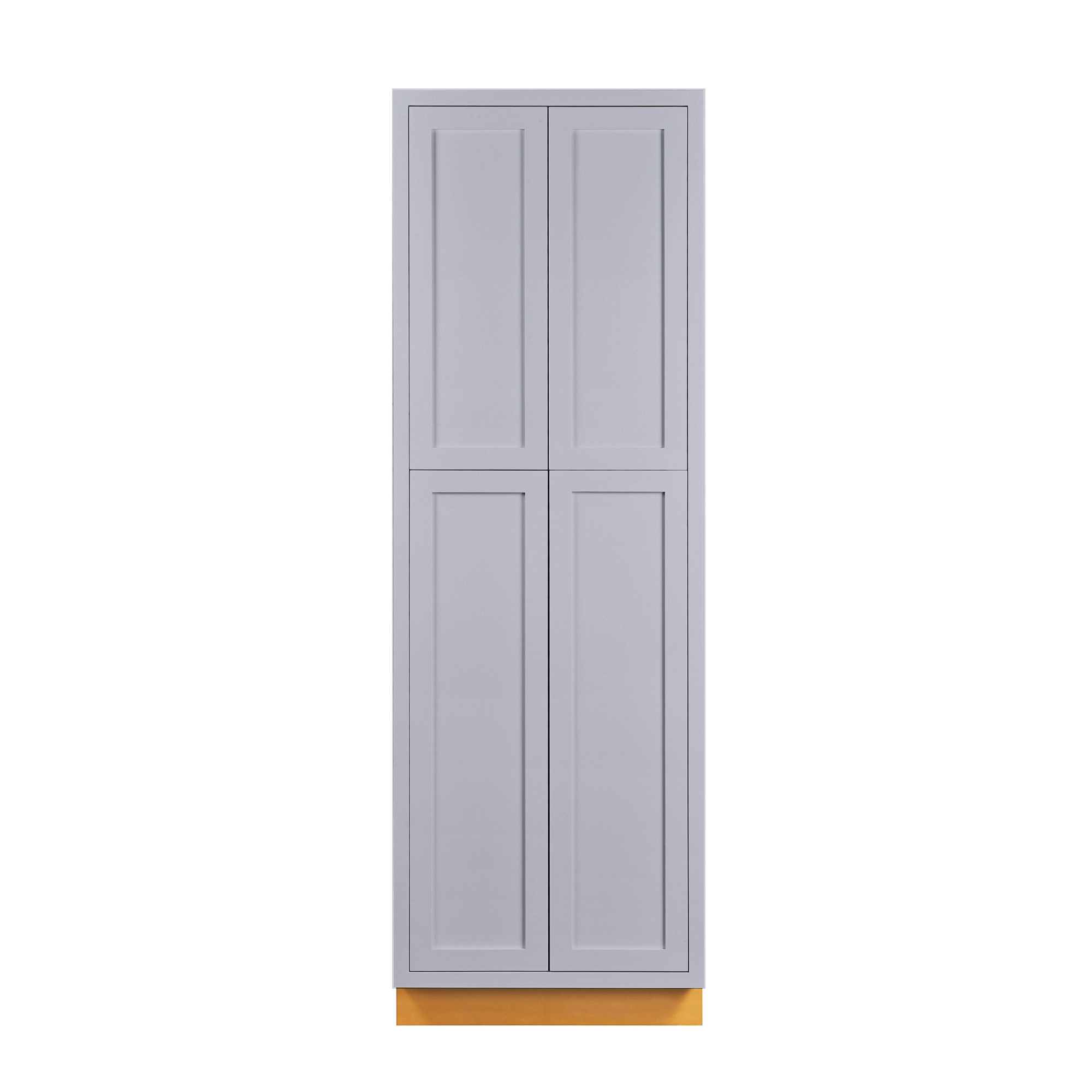 24" Wide 93" Tall Pantry Kitchen Light Gray Inset Shaker