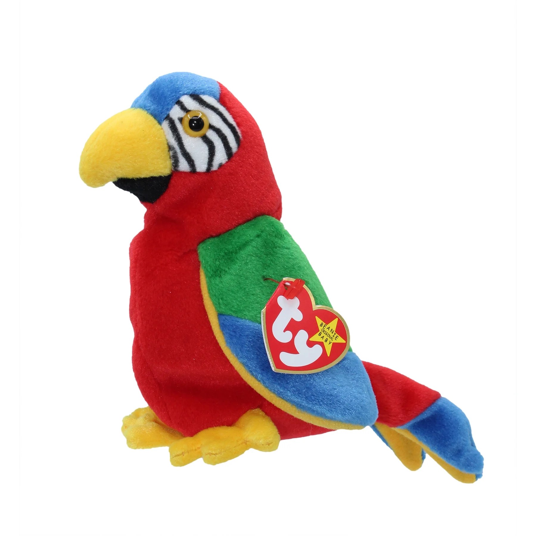 Ty Beanie Baby Jabber the Parrot Stuffed Animal MWMT