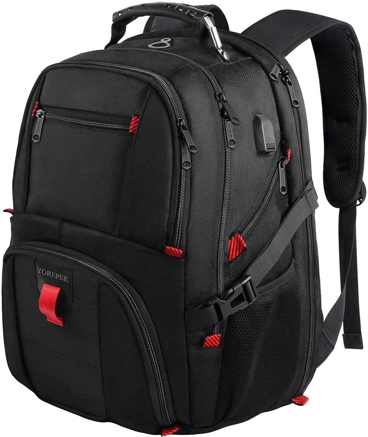 Yorepek 17 Inch Extra Large Backpack for Men, 50L Travel Backpack with