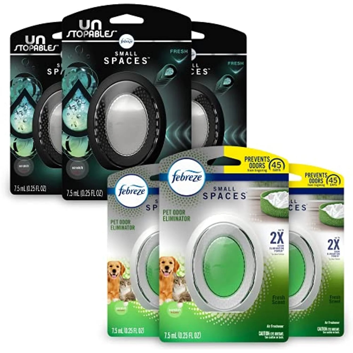 Febreze Small Spaces Variety Pack 3 Count Pet Odor Eliminator & 3