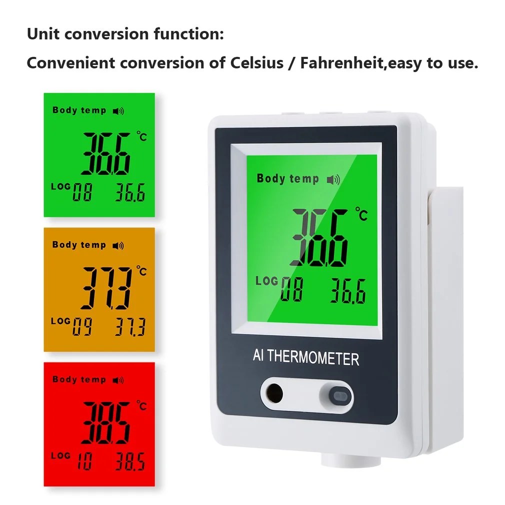 Noncontact Automatic Thermometer Wall Mounted Human Body Infrared