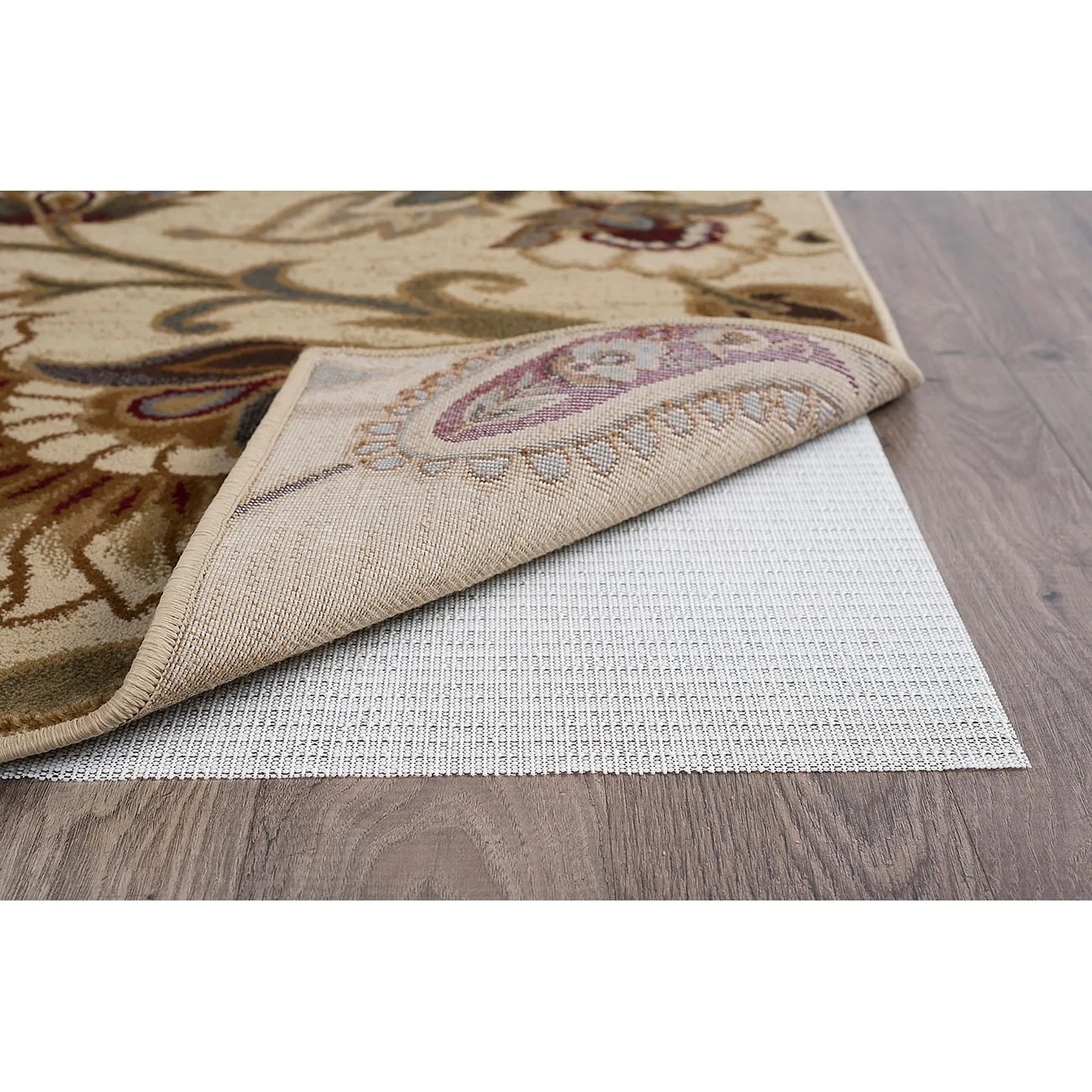 Alise Rugs Luxury Grip Traditional Solid Rug Pad Ivory 9' x 13' 9' x 12' Rectangle