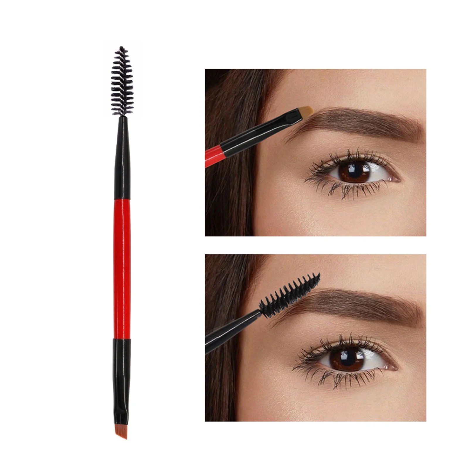 NIUREDLTD Eyebrow Brush Angled Eye Brow Brush And Spoolie Brush Mini