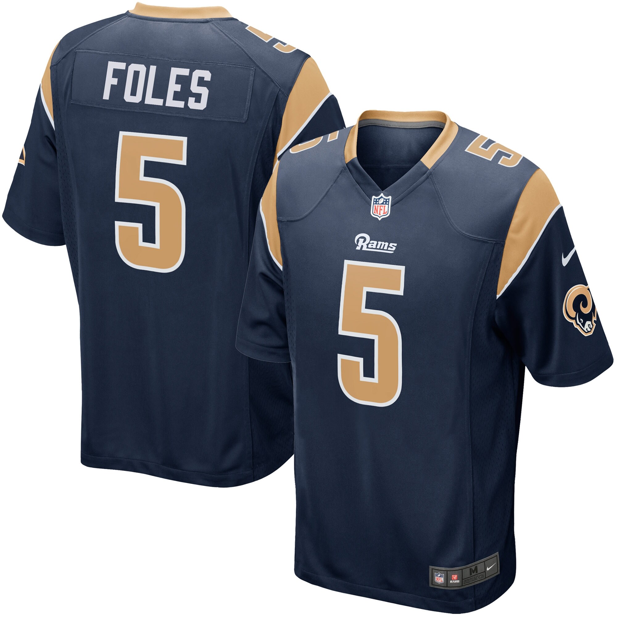 Nick Foles Los Angeles Rams Youth Nike Game Jersey Navy