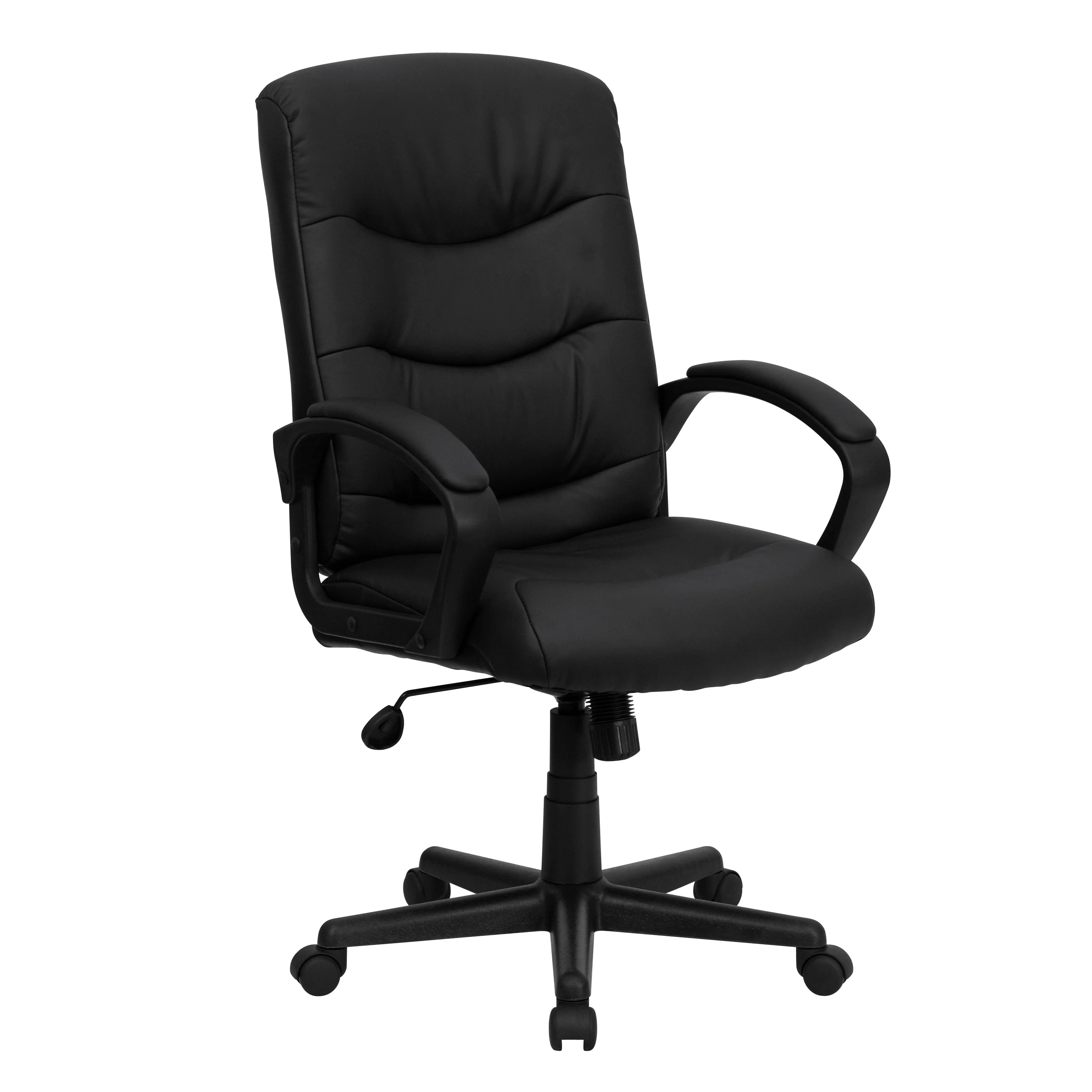 Flash Furniture MidBack Black LeatherSoft Executive Swivel Office Flash Furniture MidBack Black LeatherSoft Executive Swivel Office