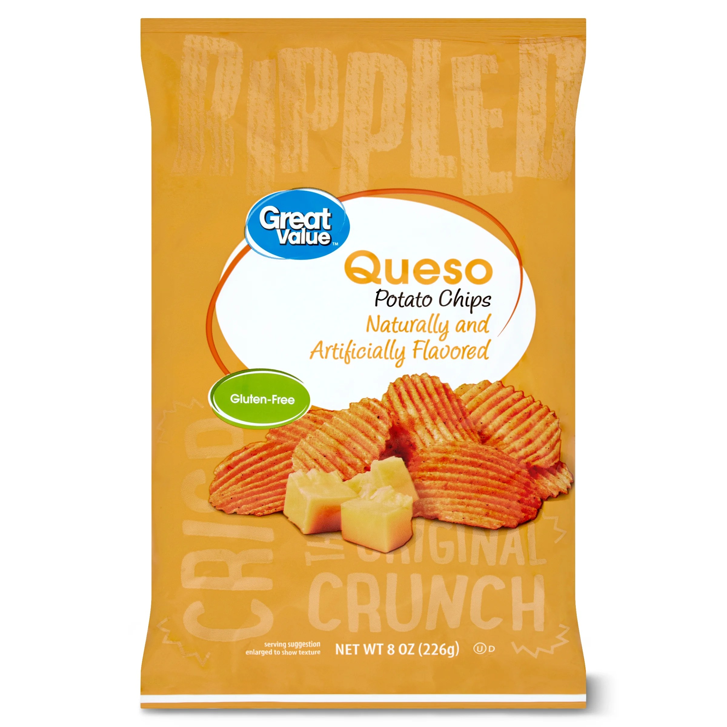 Buy Great Value Queso Potato Chips, 8 oz Online at Lowest Price in