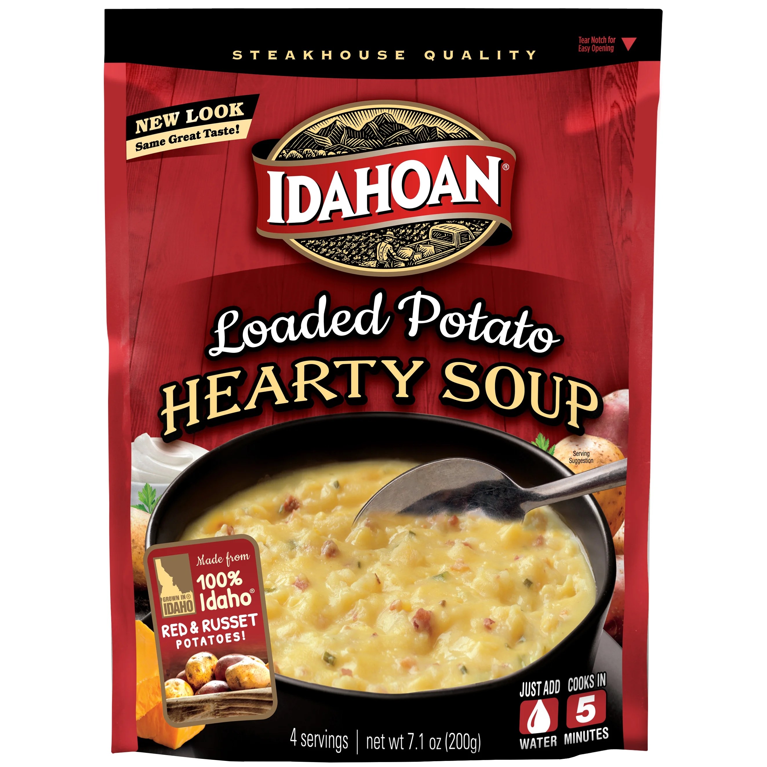 Idahoan Steakhouse Loaded Potato Soup 1 Packet (7.1Ounces)