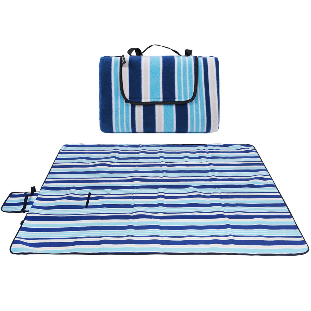 REDCAMP Extra Large Fleece Picnic Blanket Waterproof, 59"/79" Wide Soft