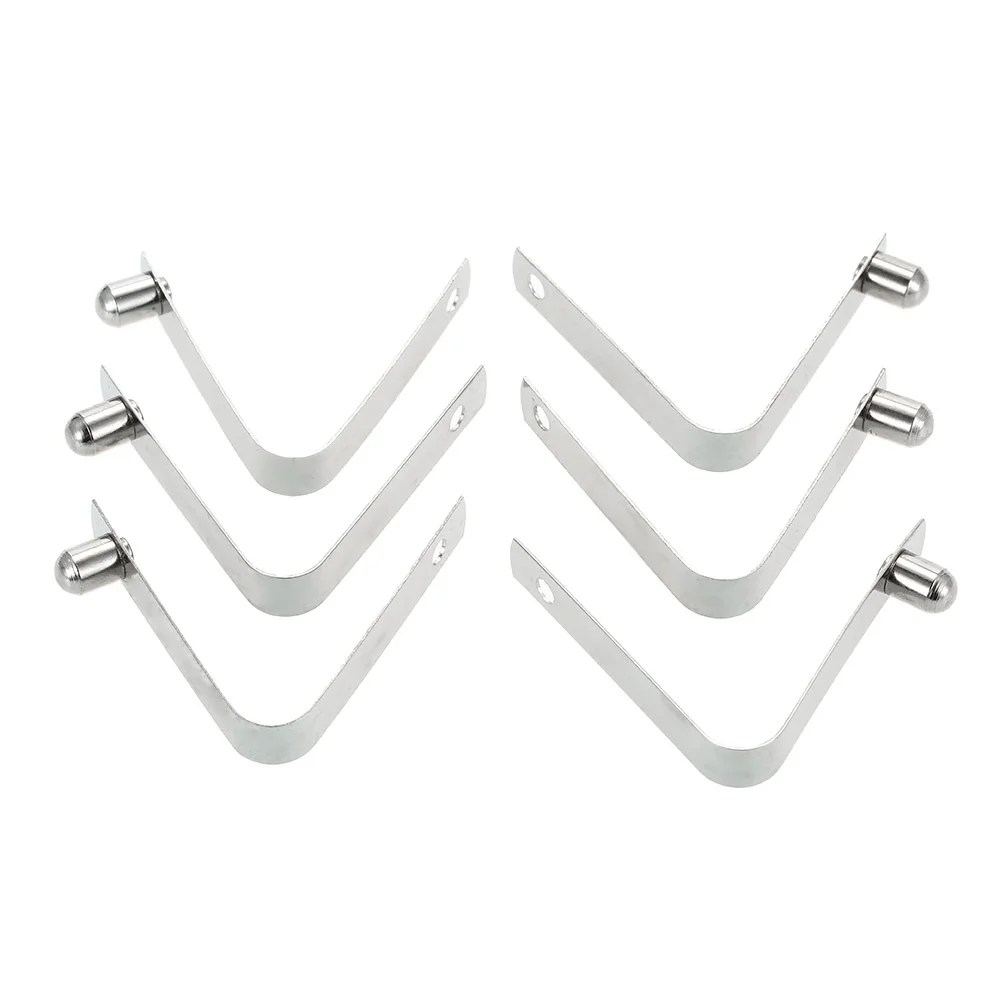 6pcs Kayak Paddle Spring Clips Tent Pole Clips Push Button Spring Snap