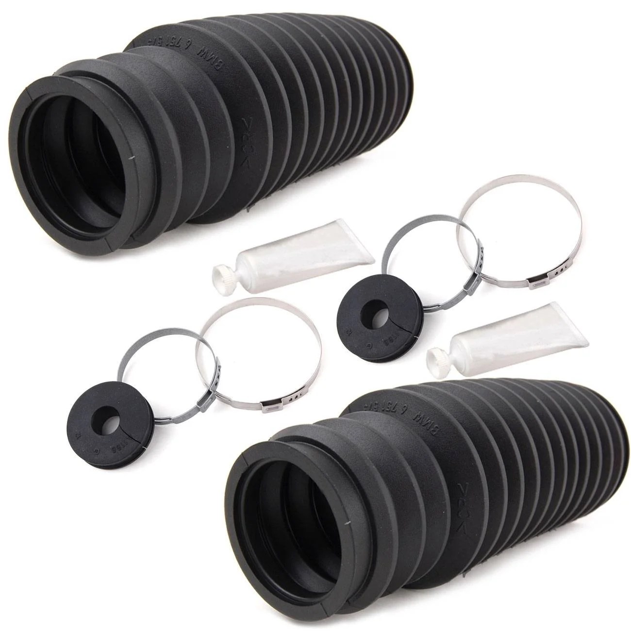 Bapmic L/R Steering Rack Boot Cover Kit for BMW E46 323 325 328 330 E85