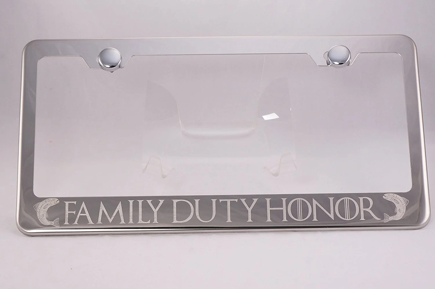 Game Of Thrones "Tully" Laser Engraved Chrome License Plate Frame with