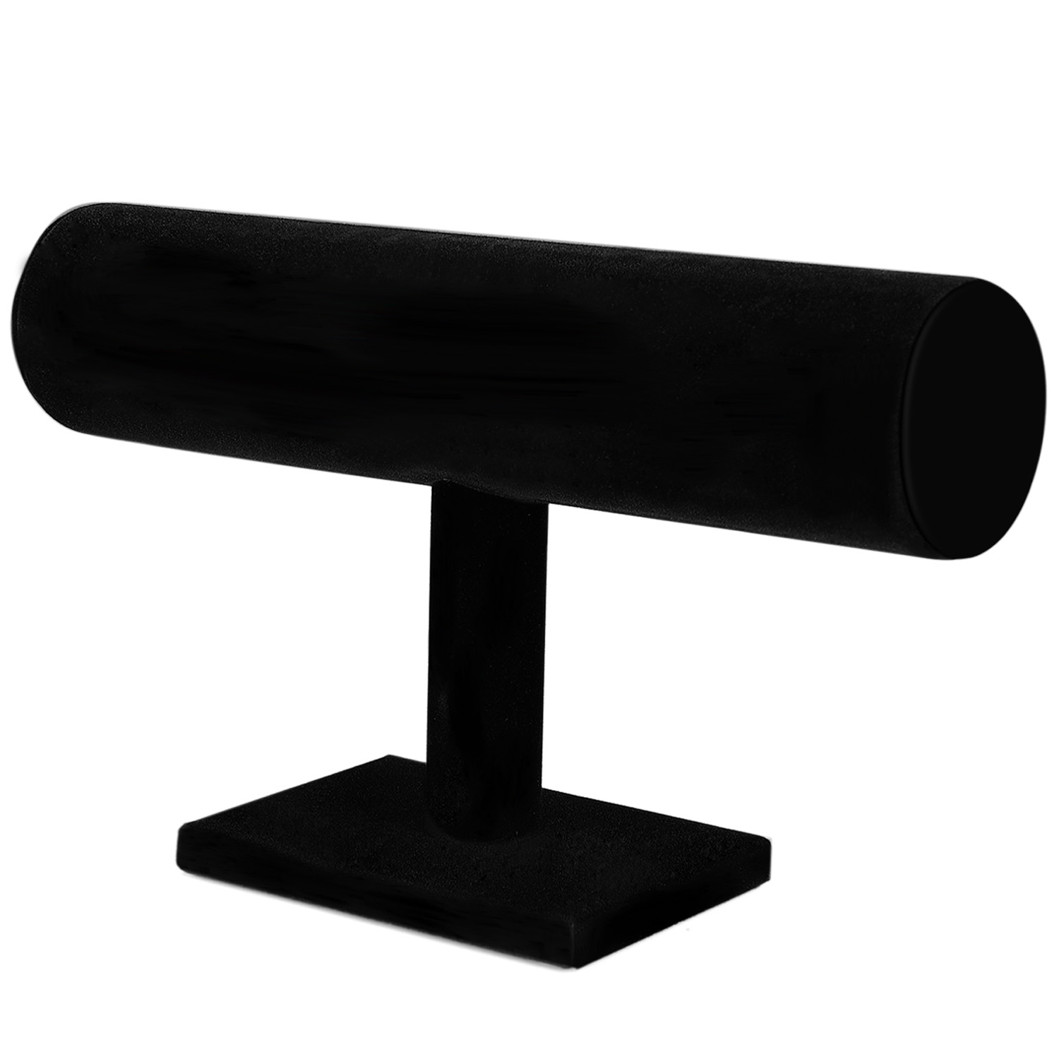 Black Velvet Hovering Tbar Jewelry Stand Display Storage Store Rack