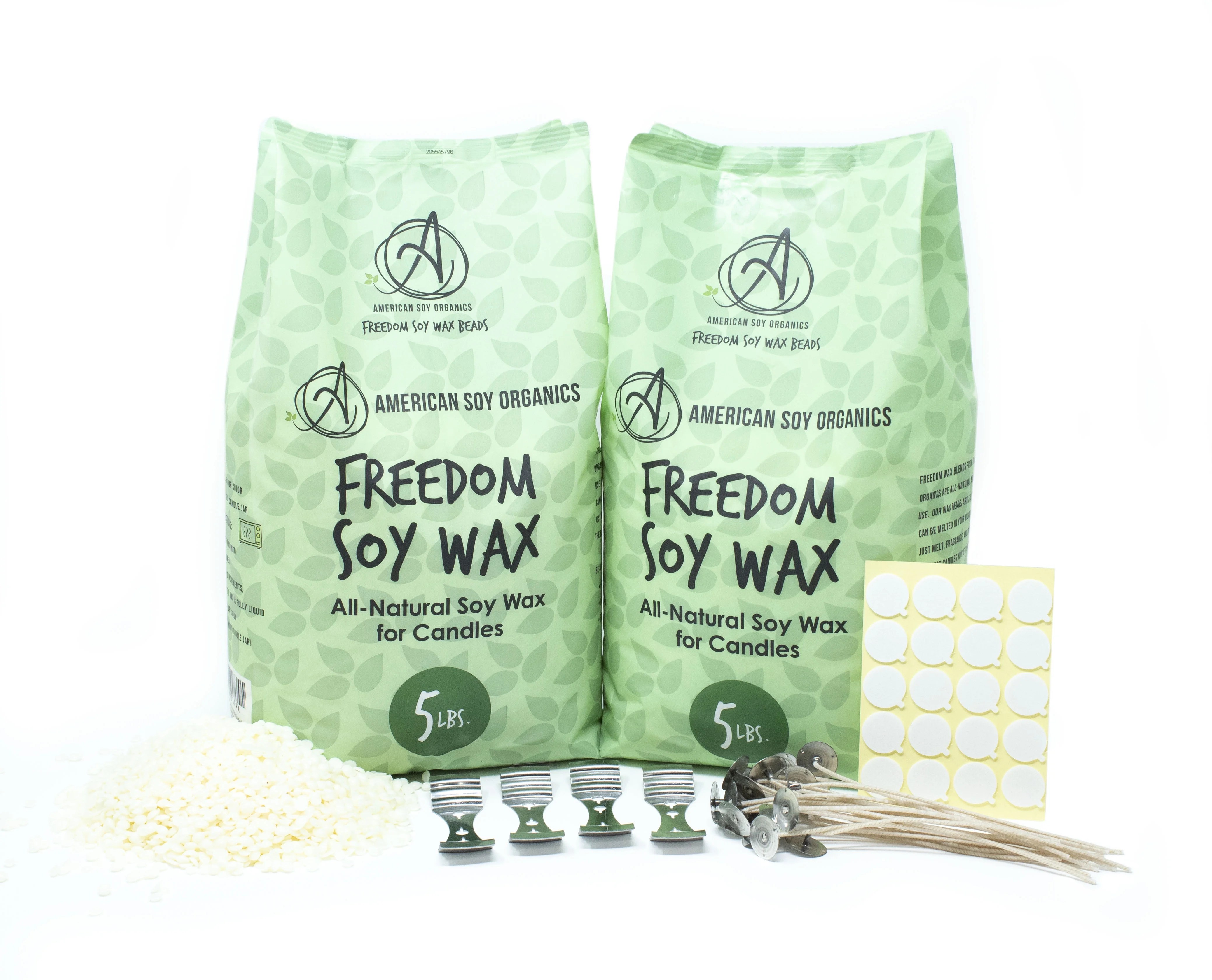 American Soy Organics Premium Soy Candle KitMicrowavable Soy Wax Beads