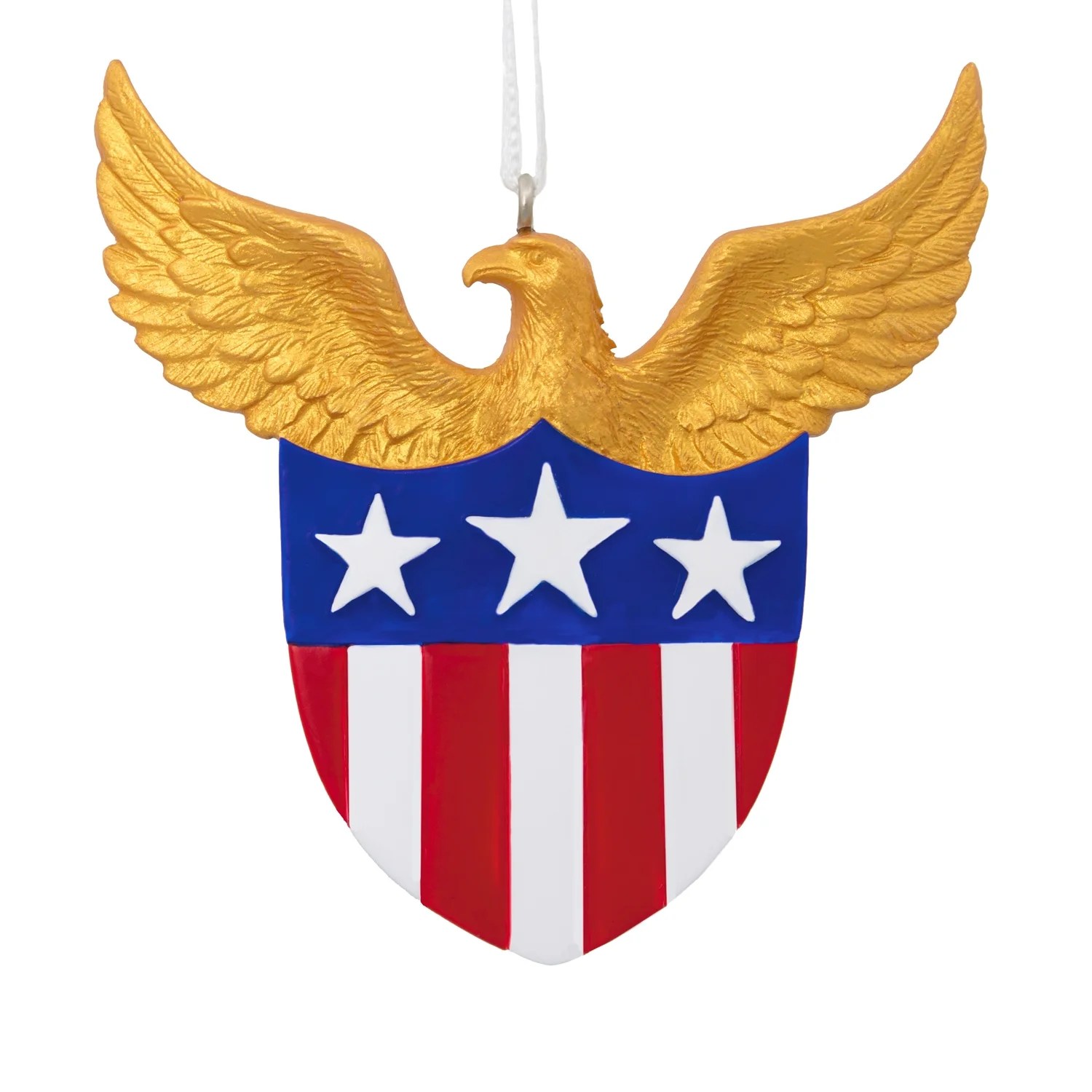Hallmark American Patriotism Bald Eagle Shield Christmas Ornament