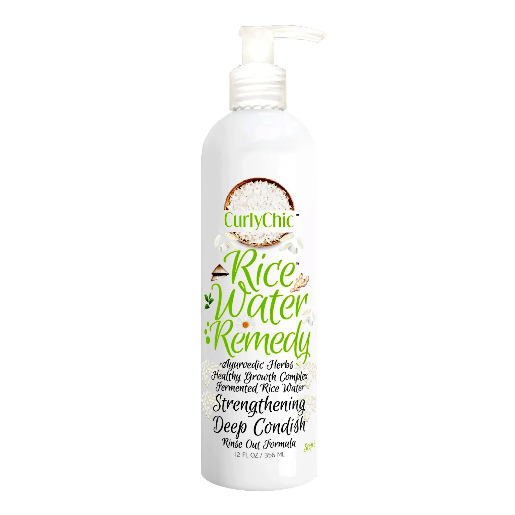 Curly Chic Rice Water Remedy Strengthening Condish 12 Oz.
