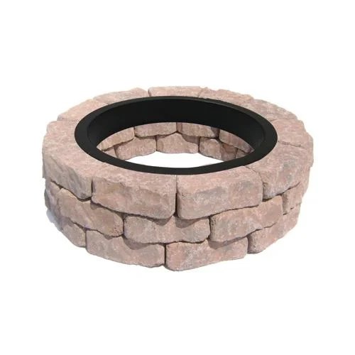 Oldcastle 70580366 Peyton Blend Flagstone Fire Pit Patio Block Project