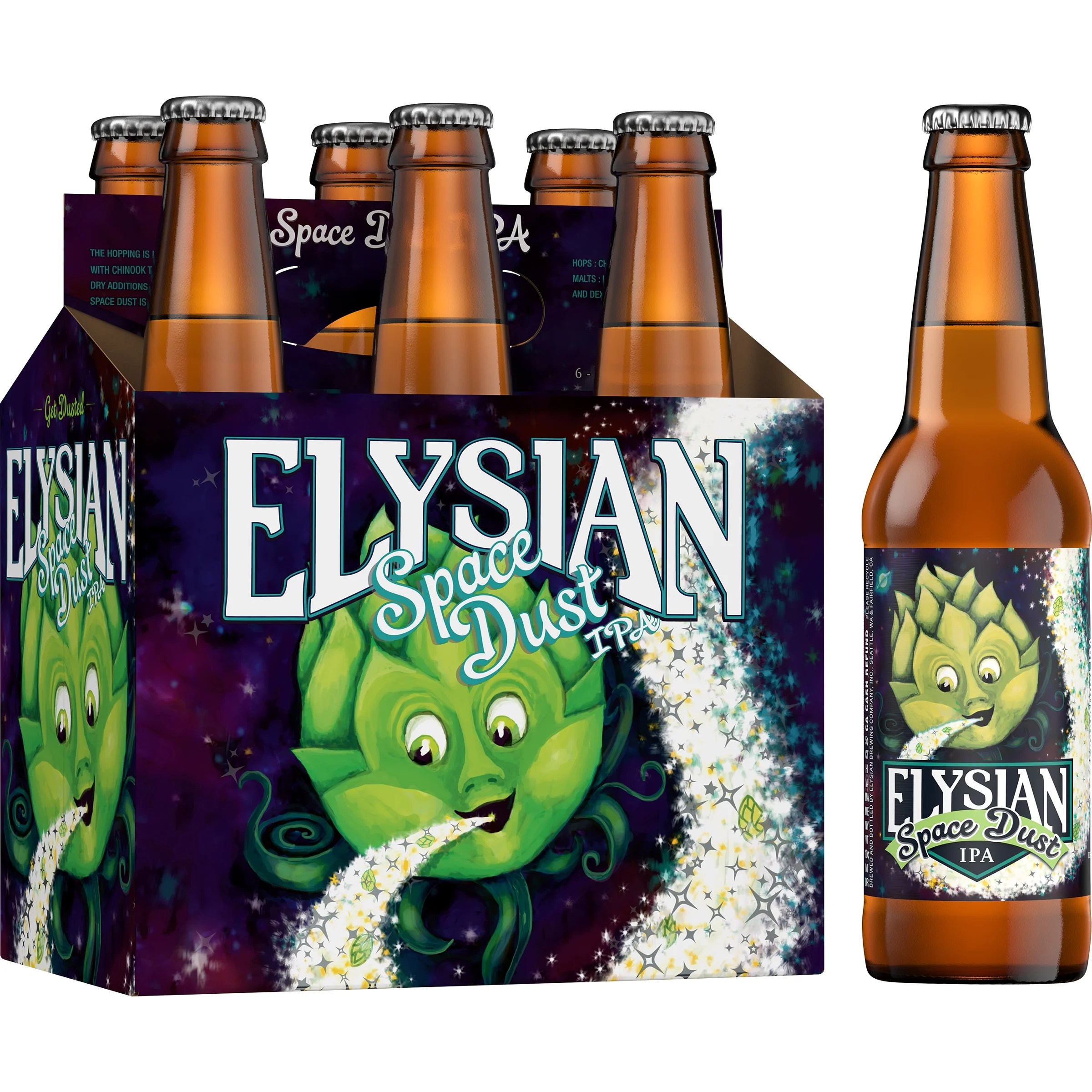 ELYSIAN BREWING seattle SPACE DUST IPA LOGO STICKER decal craft beer