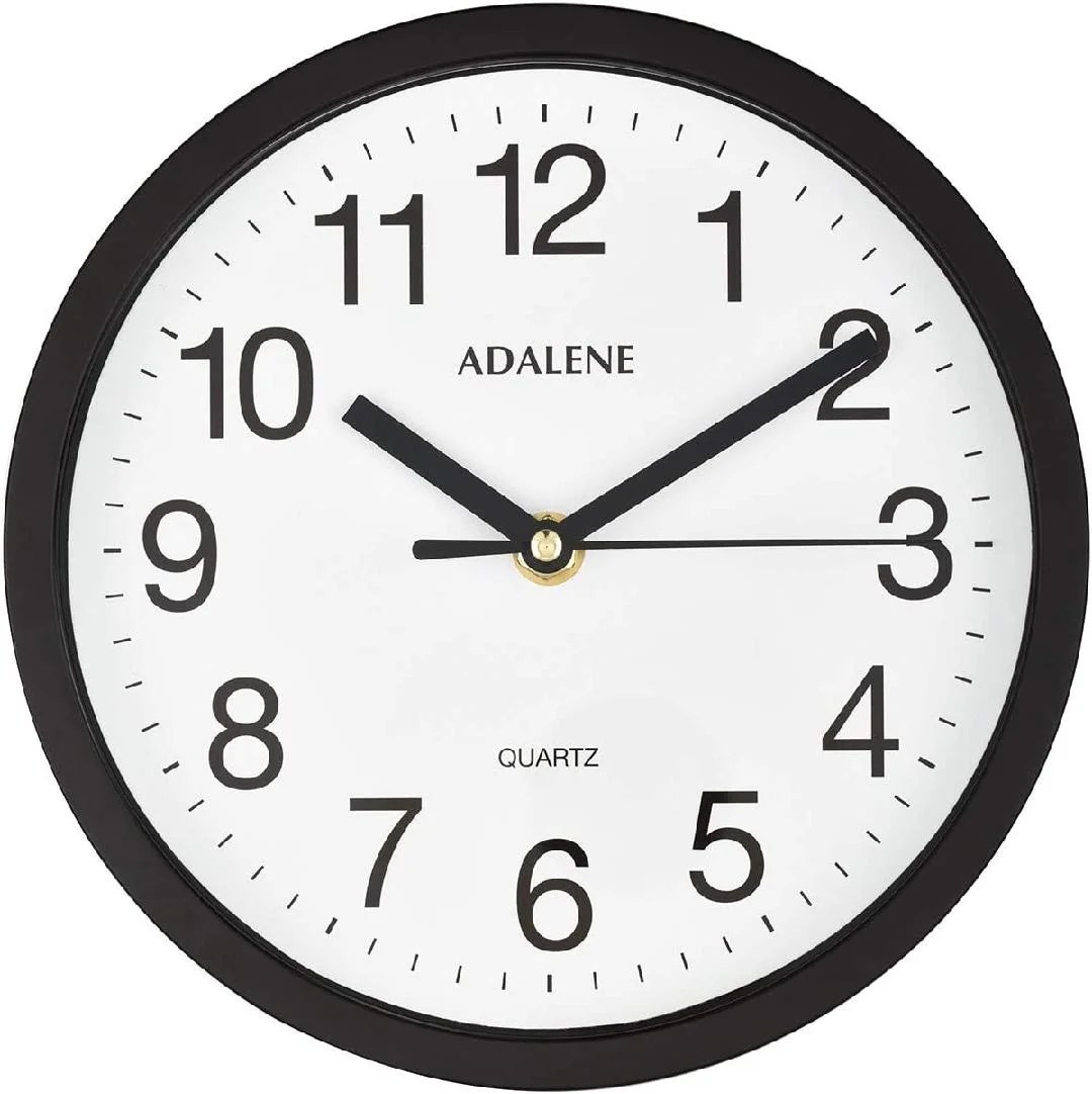 Small Wall Clocks Battery Operated 8 Inch for Living Room Décor, Modern