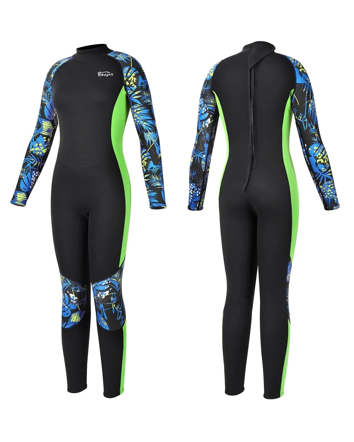 Yikayin Wetsuit Women 3mm Neoprene Wet Suit Full Body Thermal Wetsuits