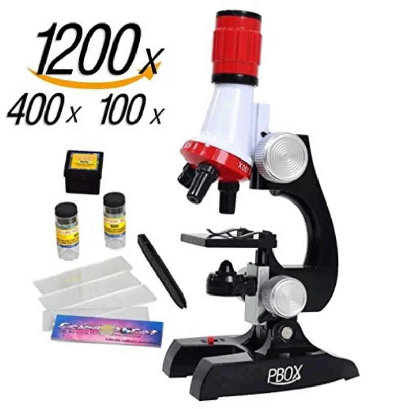 Science kits for kids microscope Beginner Microscope Kit LED 100X, 400x
