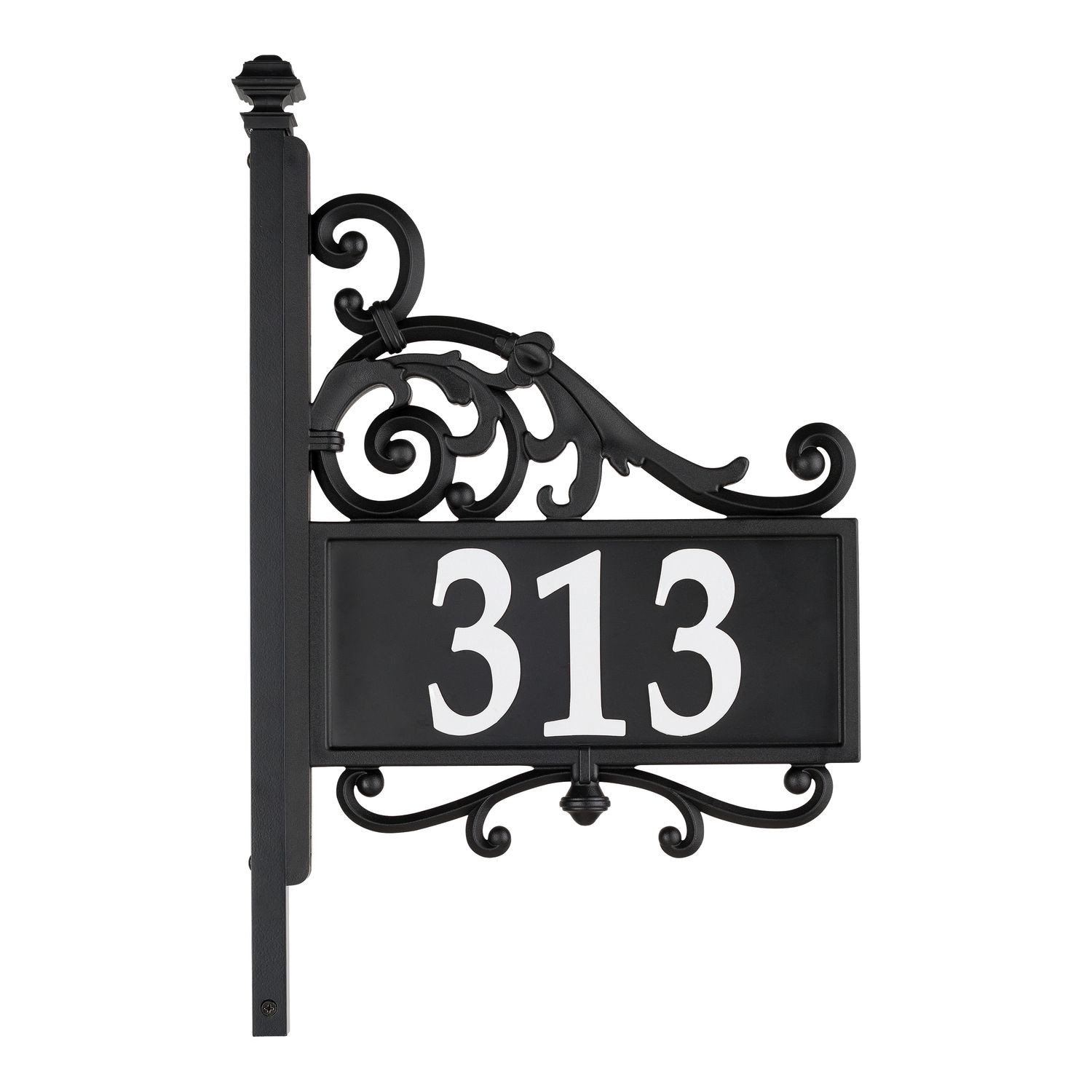 Whitehall Reflective Address Post Sign Nite Bright Acanthus Double Whitehall Reflective Address Post Sign Nite Bright Acanthus Double
