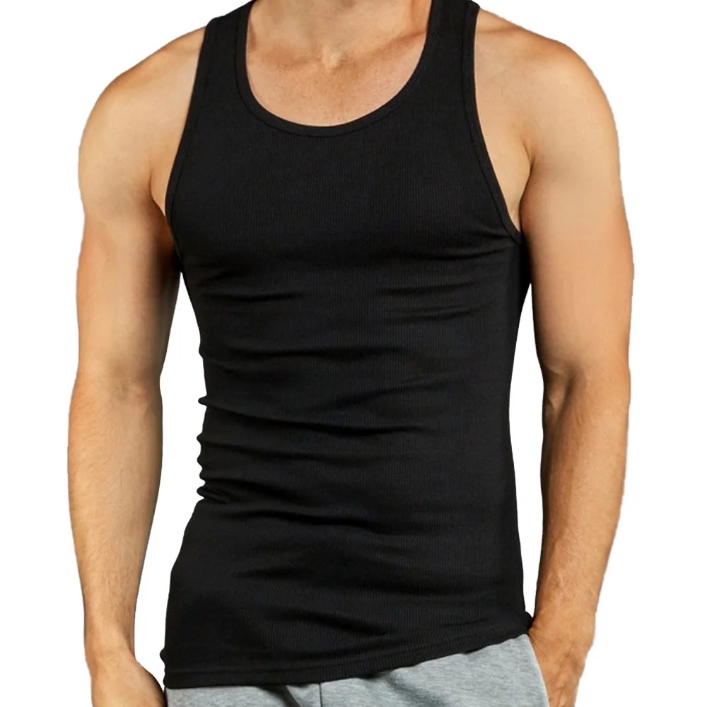 AllTopBargains Mens 100 Cotton Tank Top AShirt AllTopBargains Mens 100 Cotton Tank Top AShirt