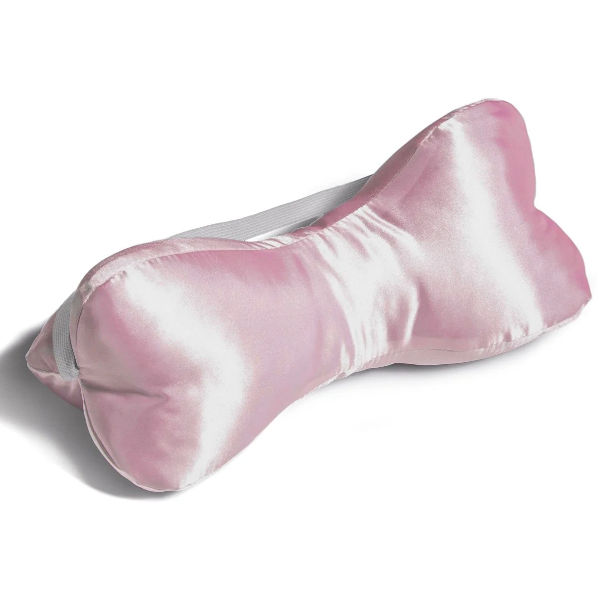 Hermell Pink Satin Neck Bone Pillow