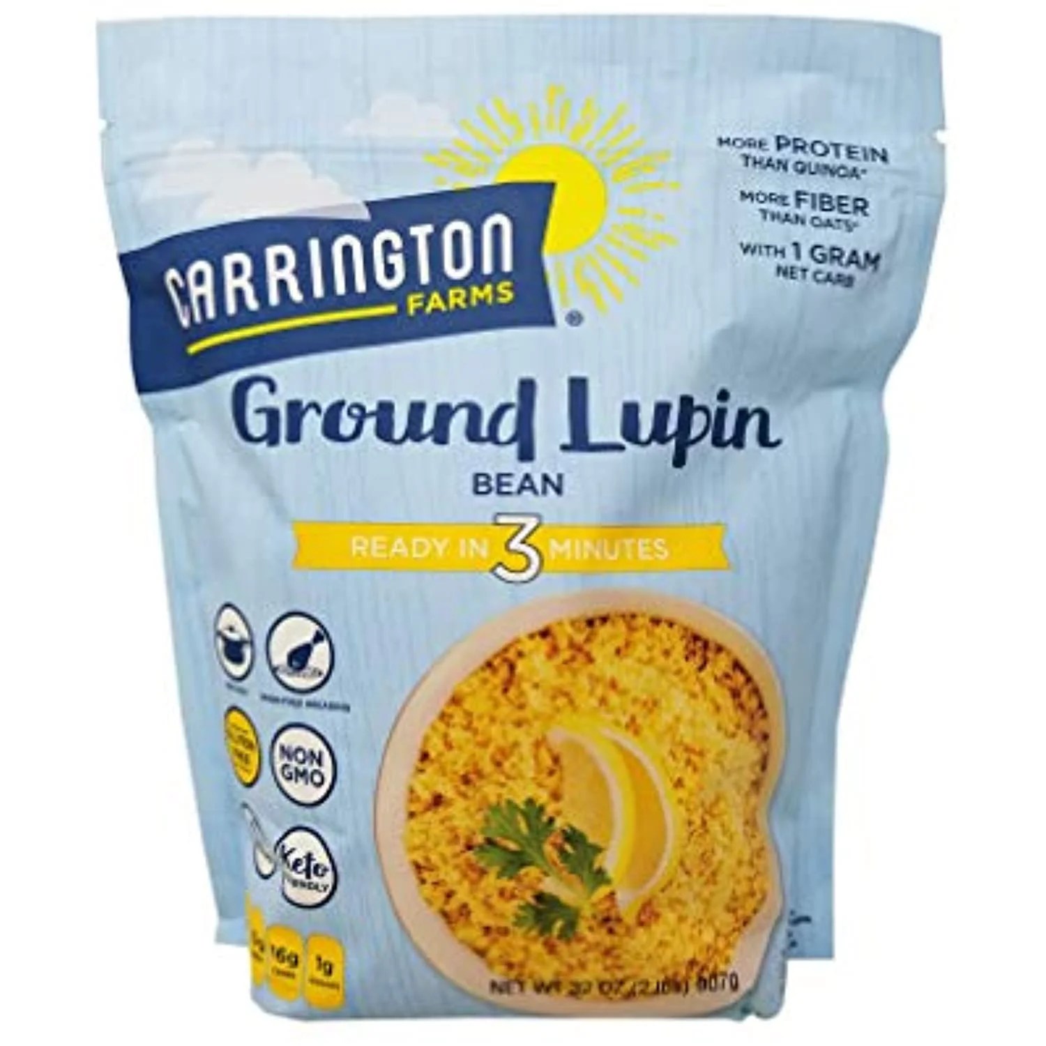 Carrington Farms Ground Lupin Bean 32 Oz