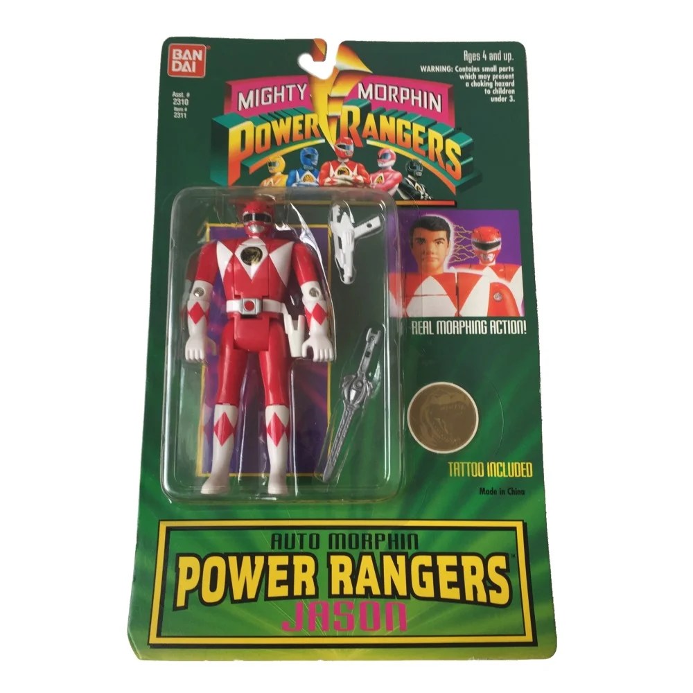 Red Ranger Auto Morphin Jason Mighty Morphin Power Rangers Action