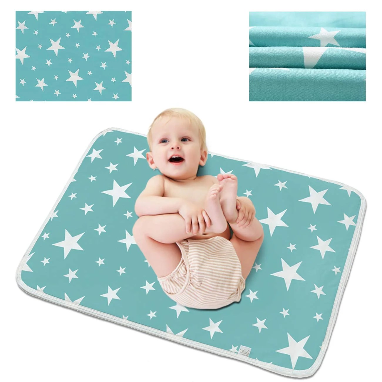 Washable Reusable Leak Proof Infant Mattress Pad,Waterproof Diaper