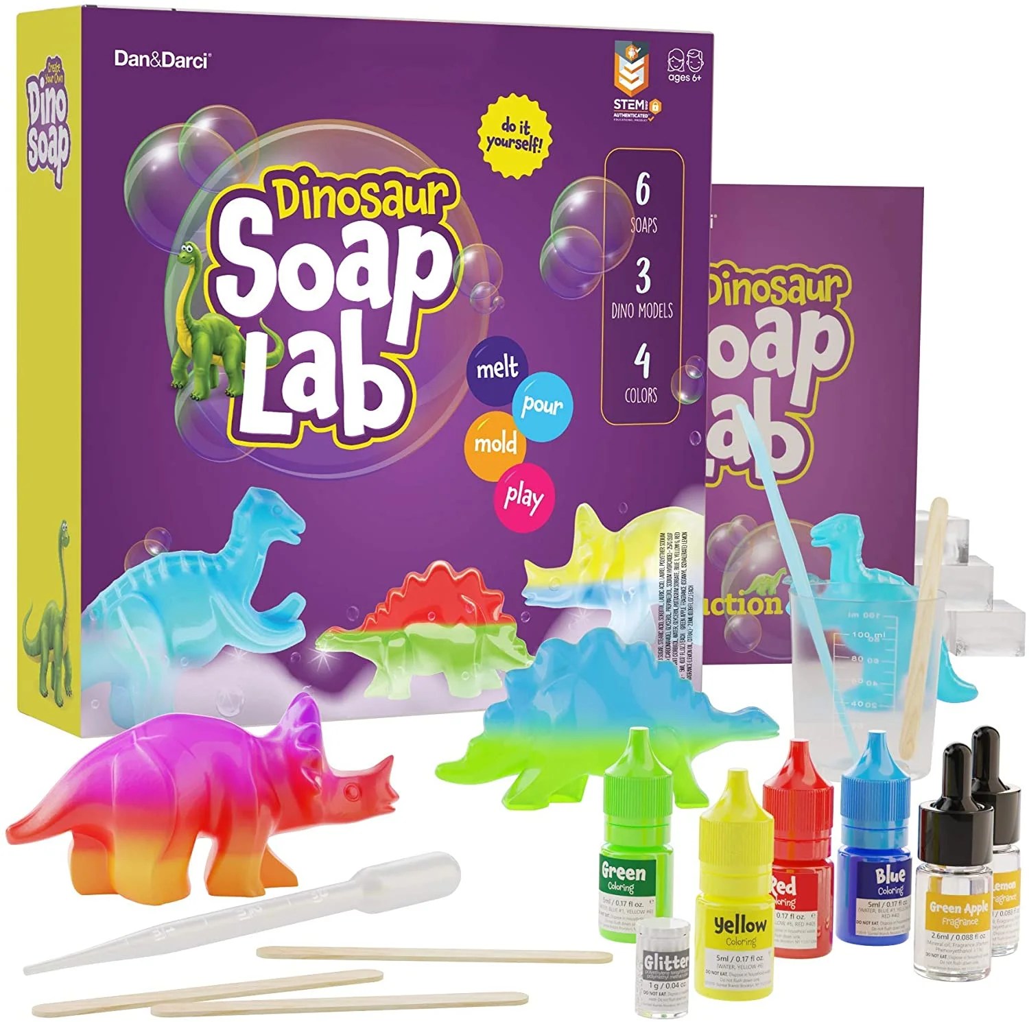 Dino Soap Making Kit for Kids Dinosaur Science Kits for Kids All Ages
