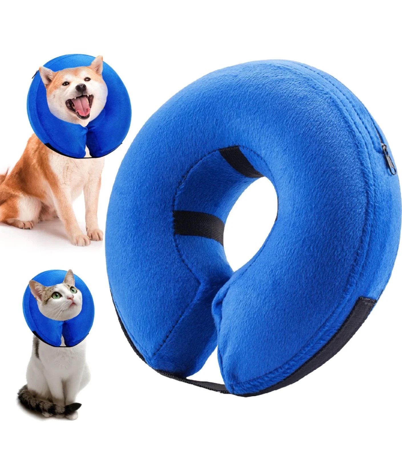 Inflatable Dog Cone Collar for Dog After Surgery Soft Dog Recovery