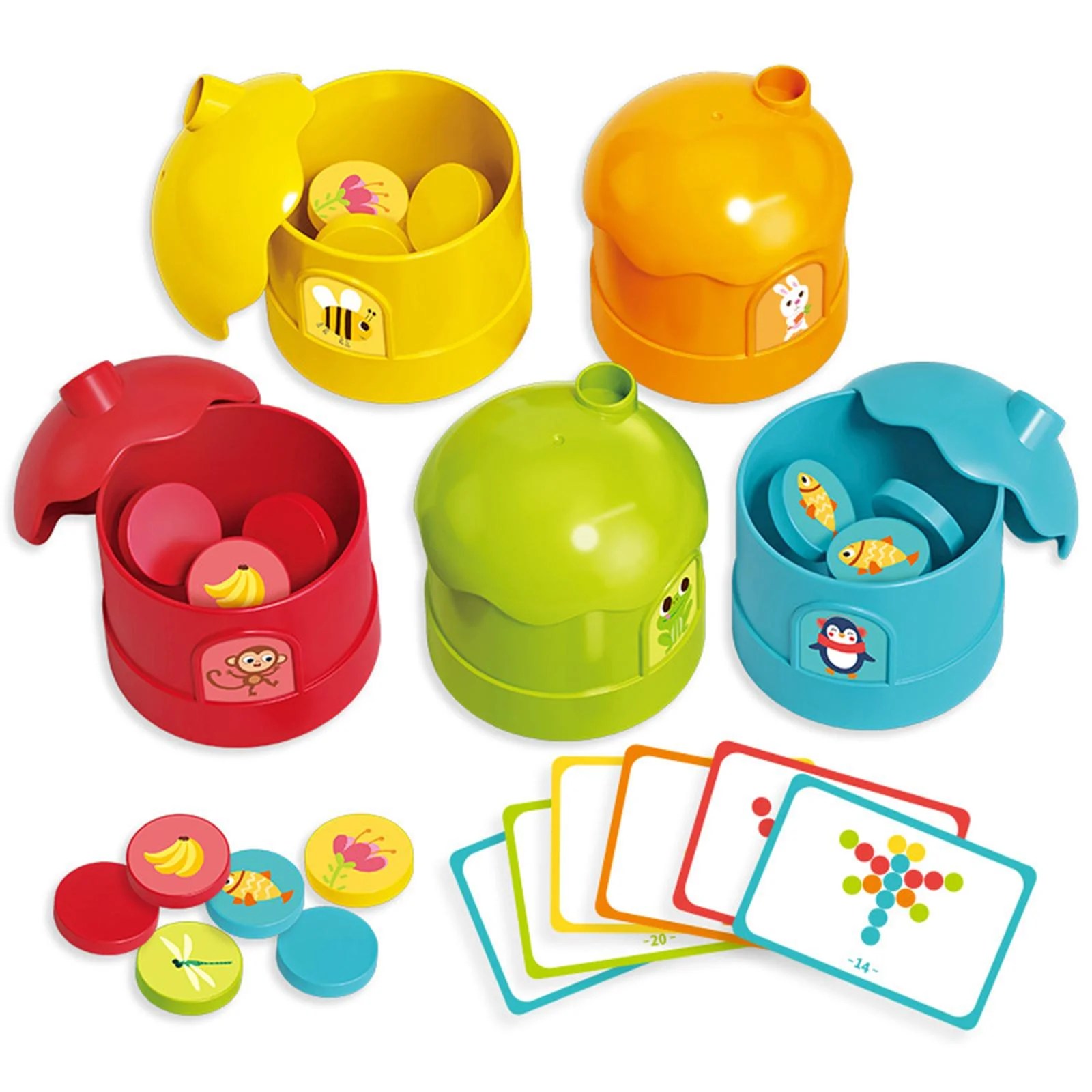 Early Education Color Sorting Cup Matching Game Cognition Developmental