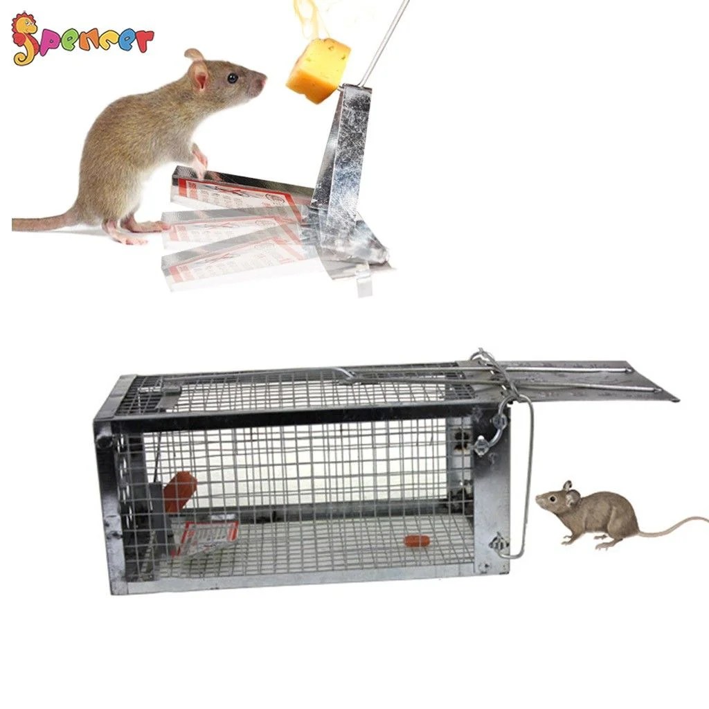 SPENCER Rat Trap Cage Small Live Animal Humane Cage Pest Rodent Mouse
