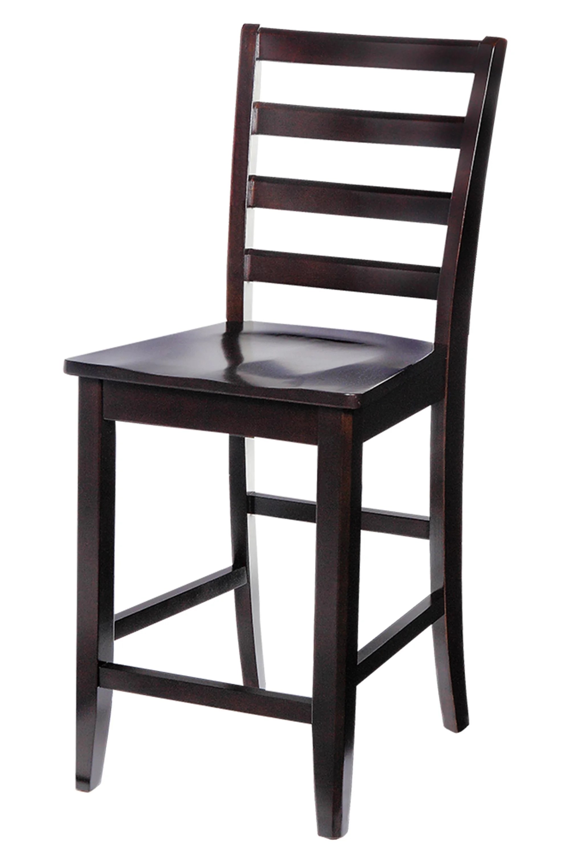 Sturdy Dining Chairs Counter HeightFinishCappuccino,Quantity2 Piece